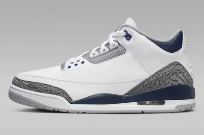 Jordan 3 rétro white Navy