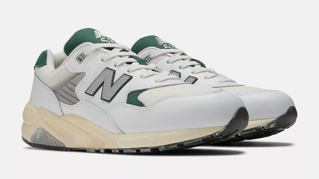 New Balance 580 White Nightwatch Green